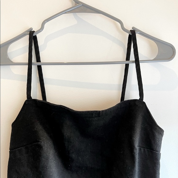 Zara Black Denim Dress - Picture 2 of 3